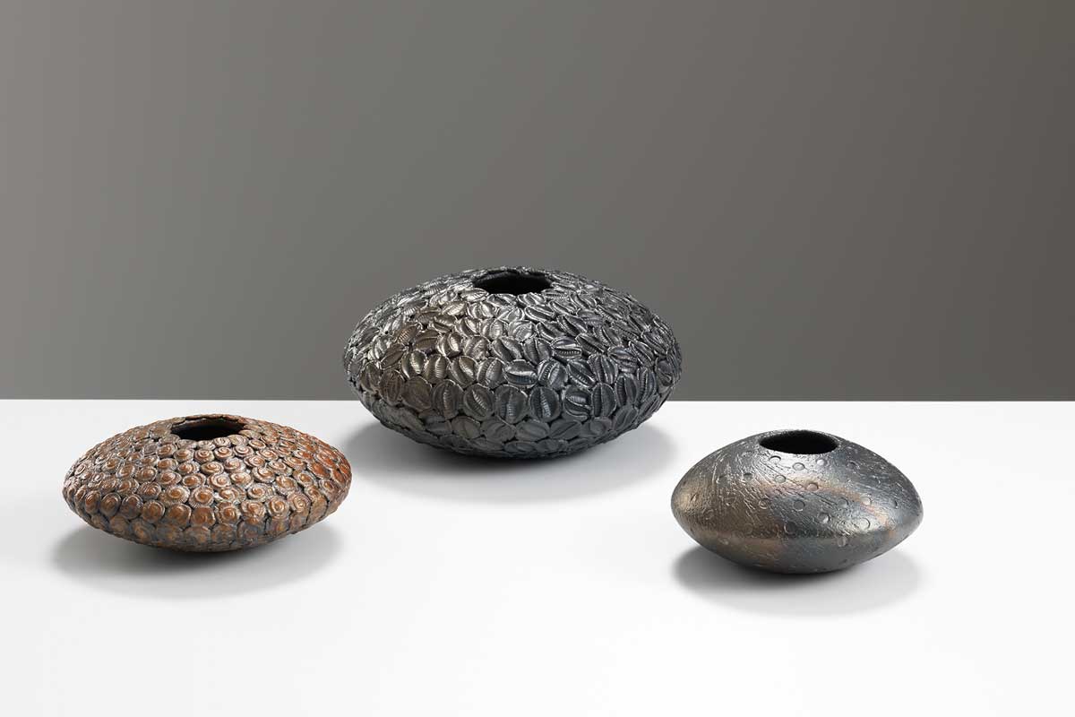 Group of shell bowls